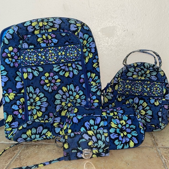 Bags Vera Bradley Indigo Pop Set Poshmark